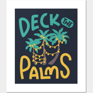 Tropical Christmas // Deck the Palms Posters and Art